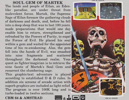 Article d'époque sur The Soul Gem of Martek (Anirog) dans Zzap!64