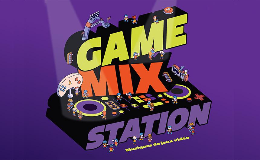 Affiche de la Game Mix Station 2026 à la station Glacière