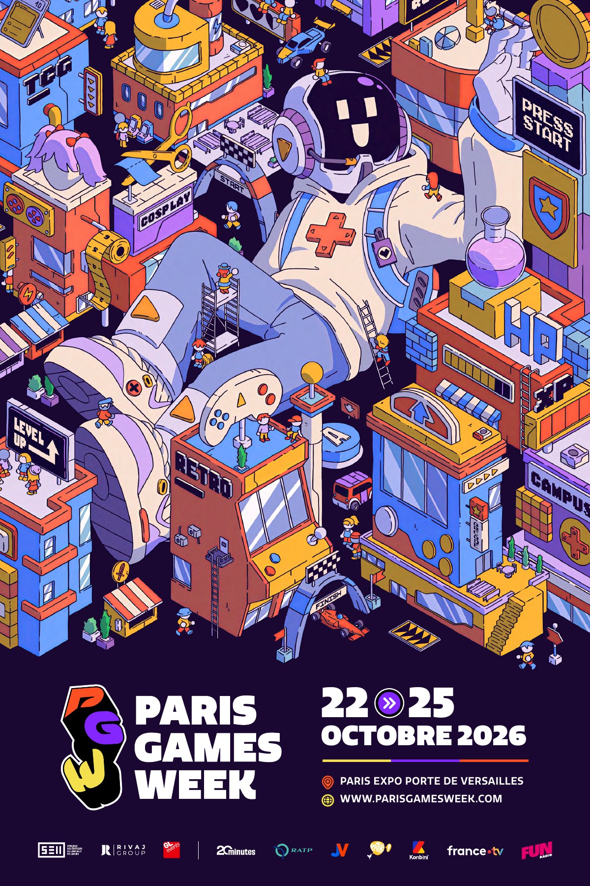 Affiche 40 × 60 cm de la Paris Games Week 2026