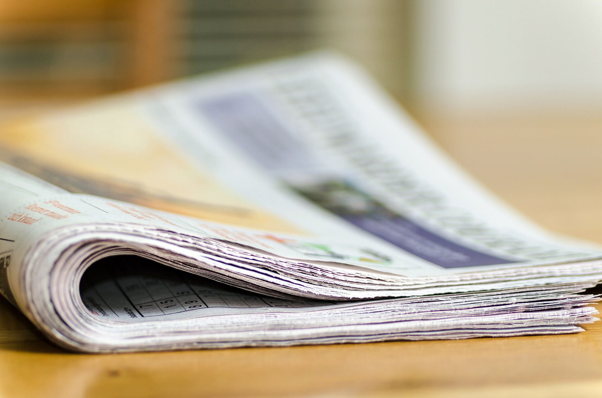 Journaux imprimés ouverts